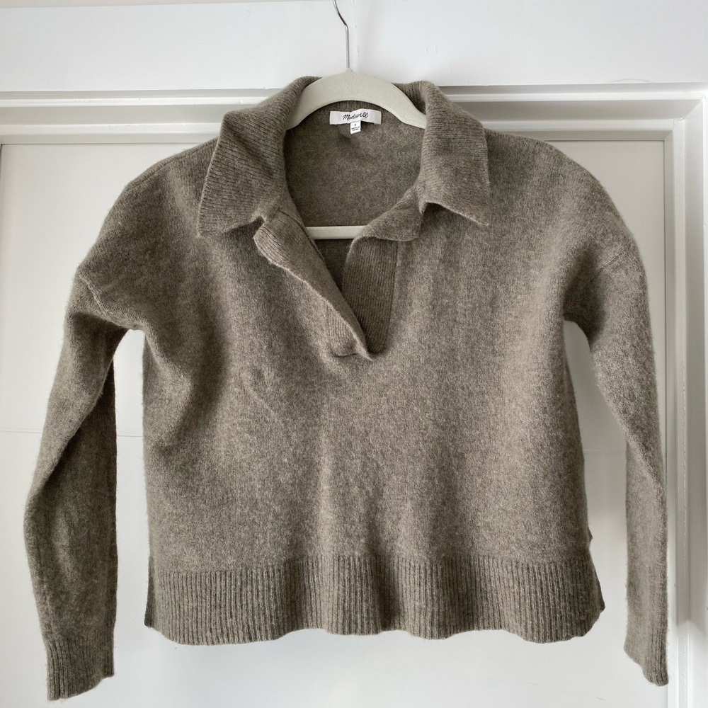 Madewell Polo Sweater - merino wool